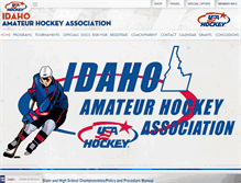 Tablet Screenshot of idahoamateurhockey.com